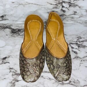 Jutti Style Slip On Beaded & Embroidered | Beige | Women's | 6